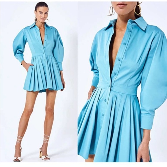 Alexis Dresses & Skirts - NWT Alexis Dress Mirielle Mini Balloon Sleeve in Cerulean Blue